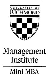 UNIVERSITY OF RICHMOND MANAGEMENT INSTITUTE MINI MBA trademark