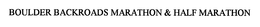 BOULDER BACKROADS MARATHON & HALF MARATHON trademark