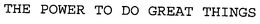 THE POWER TO DO GREAT THINGS trademark