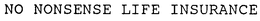 NO NONSENSE LIFE INSURANCE trademark