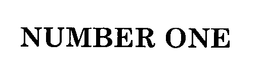 NUMBER ONE trademark