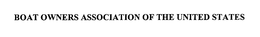 BOAT OWNERS ASSOCIATION OF THE UNITED STATES trademark