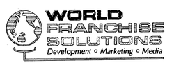 WORLD FRANCHISE SOLUTIONS DEVELOPMENT MARKETING MEDIA trademark