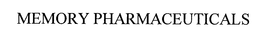 MEMORY PHARMACEUTICALS trademark