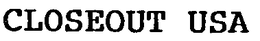 CLOSEOUT USA trademark