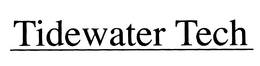 TIDEWATER TECH trademark