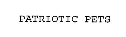 PATRIOTIC PETS trademark