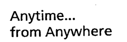 ANYTIME... FROM ANYWHERE trademark