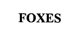 FOXES trademark