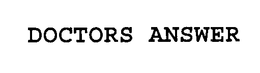 DOCTORS ANSWER trademark