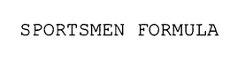 SPORTSMEN FORMULA trademark