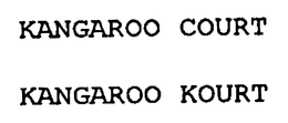 KANGAROO COURT trademark