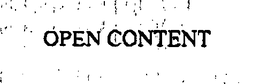 OPEN CONTENT trademark