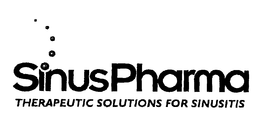 SINUSPHARMA THERAPEUTIC SOLUTIONS FOR SINUSITIS trademark