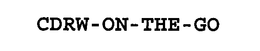 CDRW-ON-THE-GO trademark