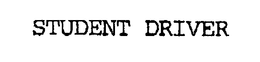 STUDENT DRIVER trademark