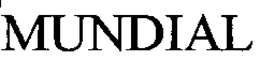MUNDIAL trademark