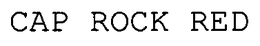 CAP ROCK RED trademark