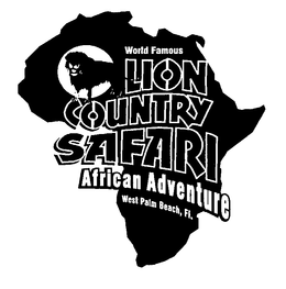 WORLD FAMOUS LION COUNTRY SAFARI AFRICAN ADVENTURE WEST PALM BEACH, FL. trademark