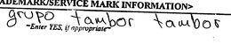GRUPO TAMBOR TAMBOR trademark