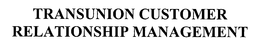 TRANSUNION CUSTOMER RELATIONSHIP MANAGEMENT trademark