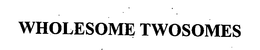 WHOLESOME TWOSOMES trademark