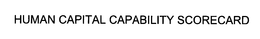 HUMAN CAPITAL CAPABILITY SCORECARD trademark