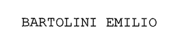 BARTOLINI EMILIO trademark