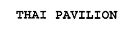 THAI PAVILION trademark
