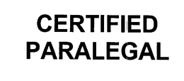 CERTIFIED PARALEGAL trademark