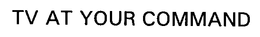 TV AT YOUR COMMAND trademark