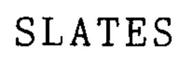 SLATES trademark