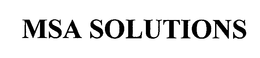 MSA SOLUTIONS trademark