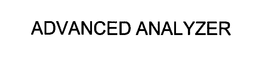 ADVANCED ANALYZER trademark