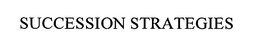 SUCCESSION STRATEGIES trademark