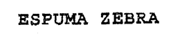 ESPUMA ZEBRA trademark