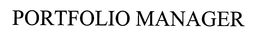 PORTFOLIO MANAGER trademark