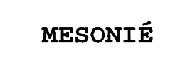 MESONIÉ trademark