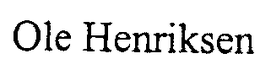 OLE HENRIKSEN trademark