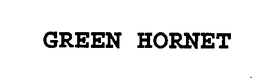 GREEN HORNET trademark