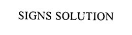 SIGNS SOLUTION trademark