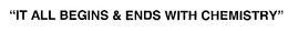 "IT ALL BEGINS & ENDS WITH CHEMISTRY" trademark