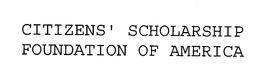 CITIZENS' SCHOLARSHIP FOUNDATION OF AMERICA trademark