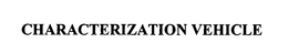CHARACTERIZATION VEHICLE trademark