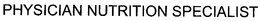 PHYSICIAN NUTRITION SPECIALIST trademark