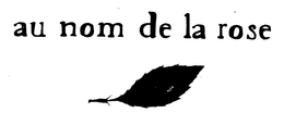 AU NOM DE LA ROSE trademark