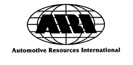 AUTOMOTIVE RESOURCES INTERNATIONAL ARI trademark