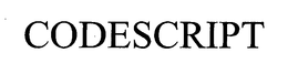 CODESCRIPT trademark