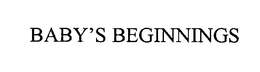 BABY'S BEGINNINGS trademark