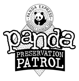 PANDA PRESERVATION PATROL PANDA EXPRESS GOURMET CHINESE FOOD trademark